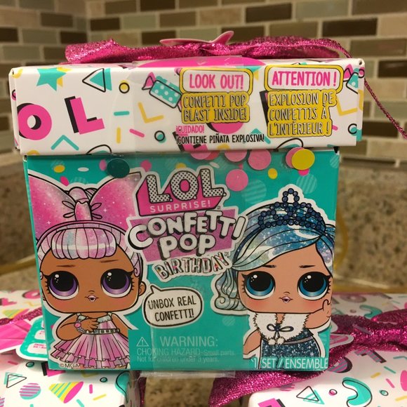 Set of 3 LOL Surprise Confetti Pop Birthday Collectible Doll 8 Surprises - Picture 2 of 4